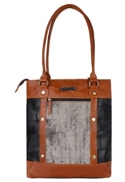 Sage Leather Tote