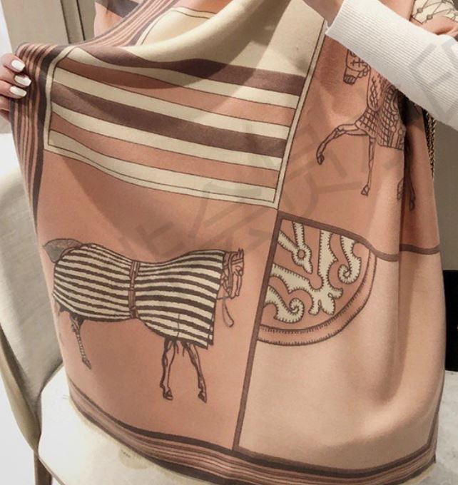 Pinstripe Blanketed Horse Wrap, Pink