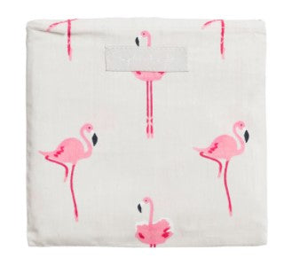Folding Shopper, Cloth, Flamingos