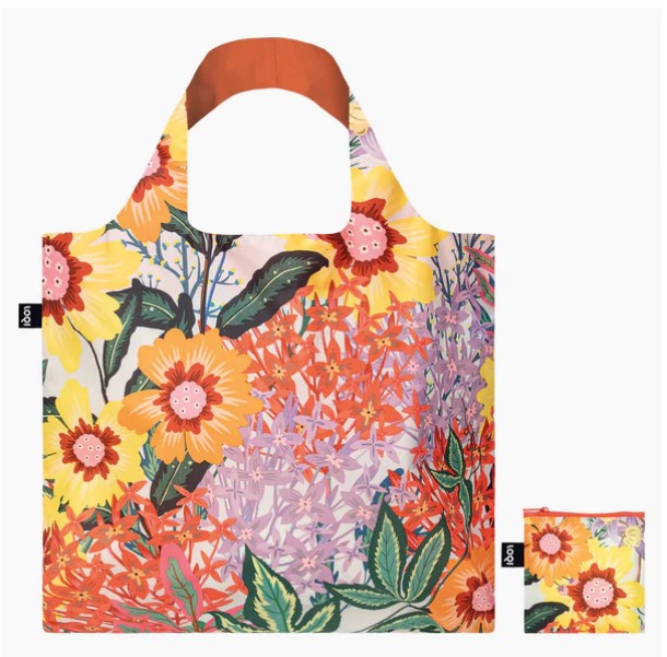 Thai Floral Packable Tote